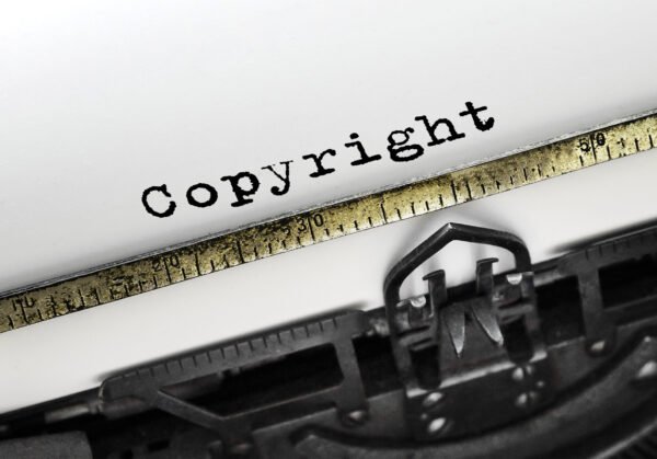 Text Copyright typed on retro typewriter Text Copyright typed on retro typewriter